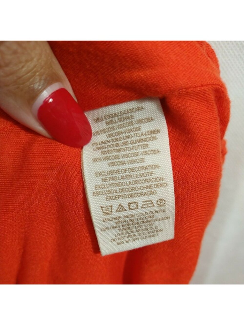 Free People Begonia Top Blouson Embroidered Boho Size XS Orange Purple Long Slv - Picture 9 of 10